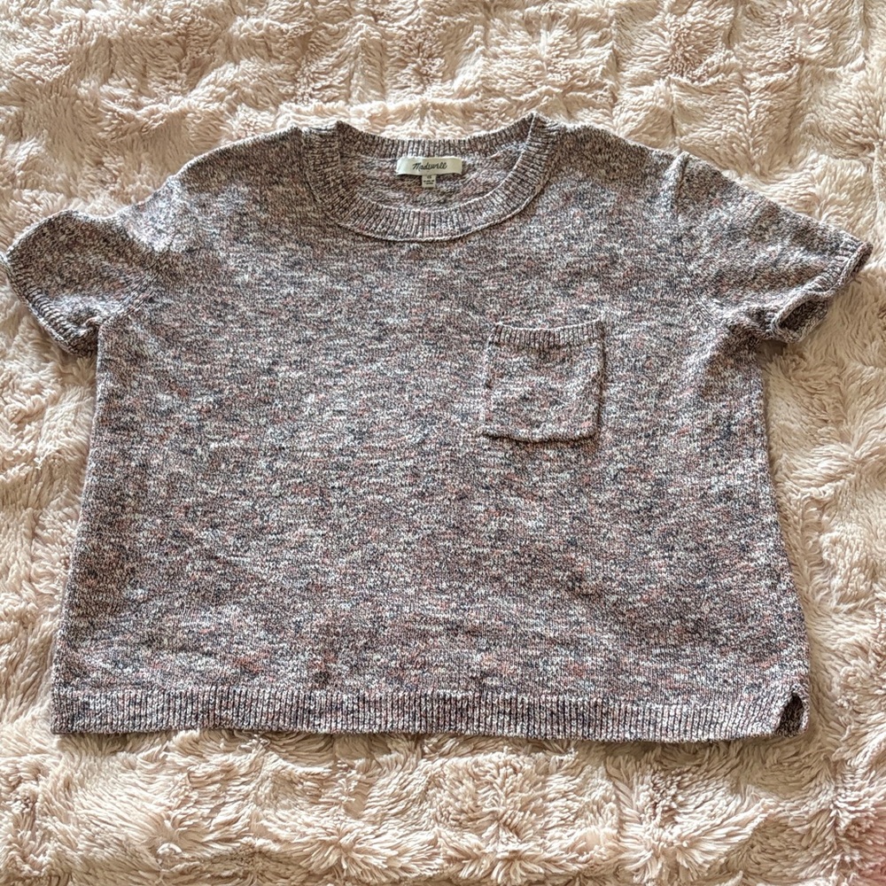 Madewell Heathered Gray Sweater Top